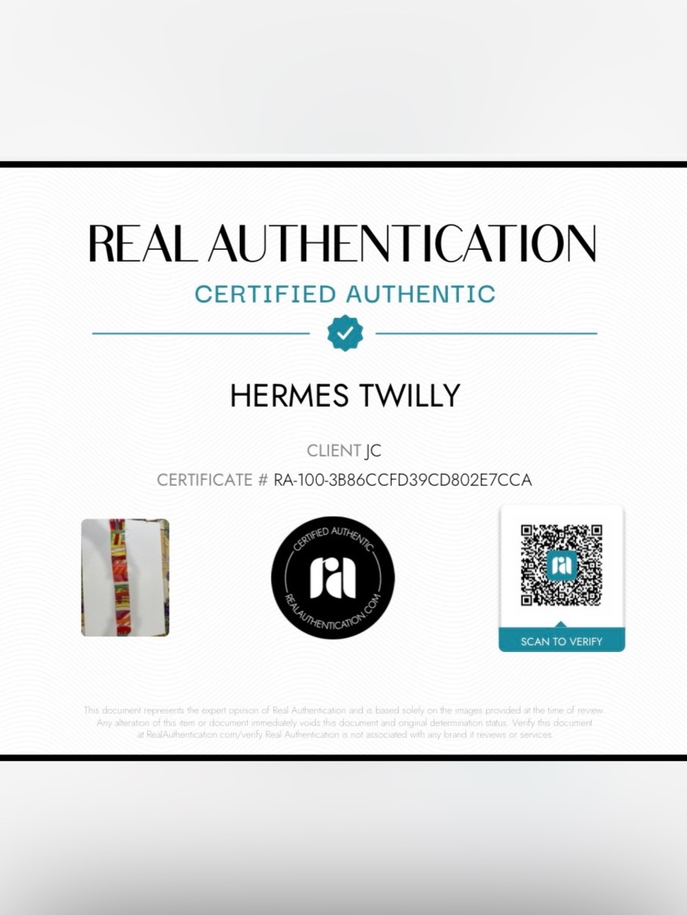 Hermes Twilly Astrologie 100% Silk Scarf - Picture 5 of 5